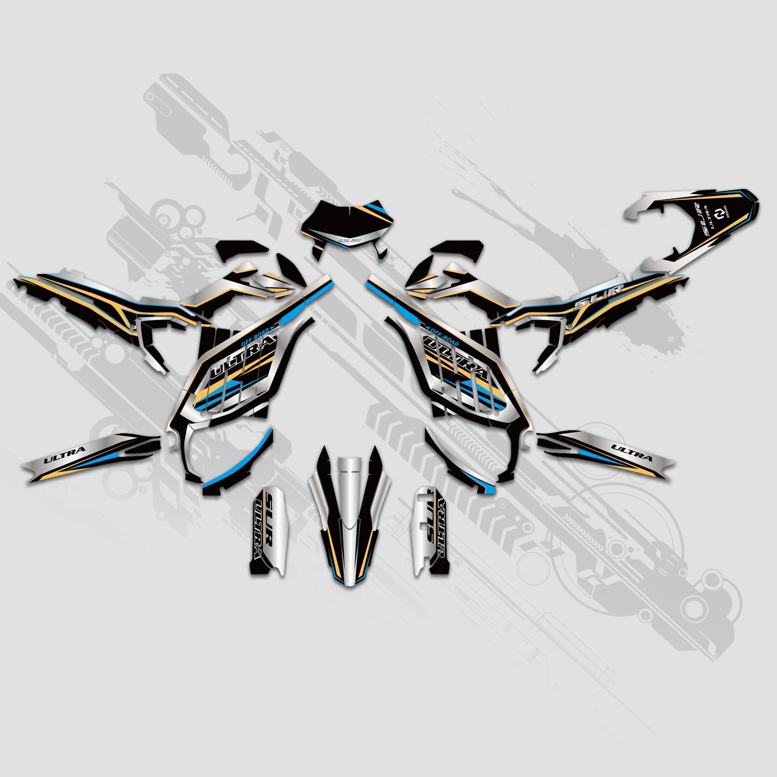 Electric Dirt Bike Full Graphics Decals Stickers Kit For Surron Ultra Bee ALL YEARS
