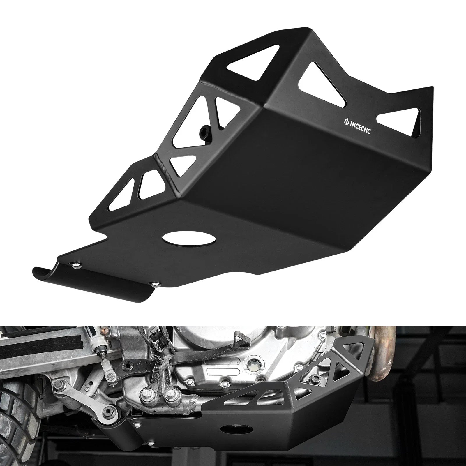 Front Skid Plate Engine Guard Linkage Protector For Suzuki DR650 S / SE 1996-2025