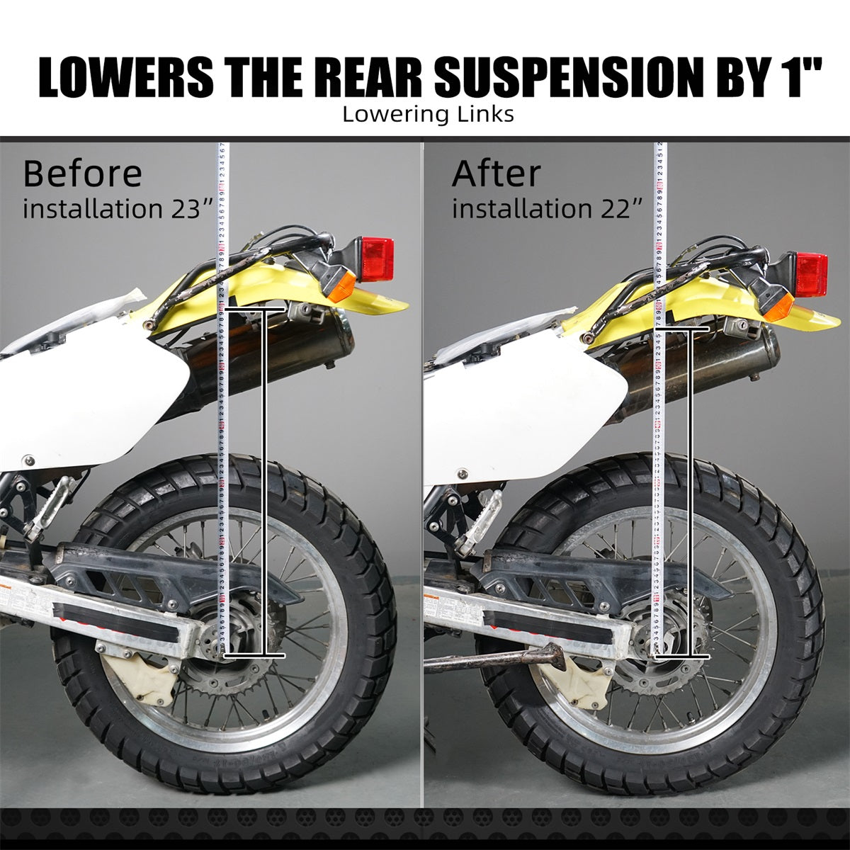 Rear Suspension 1" Lowering Link Kit For Suzuki DR650 S / SE 1996-2024