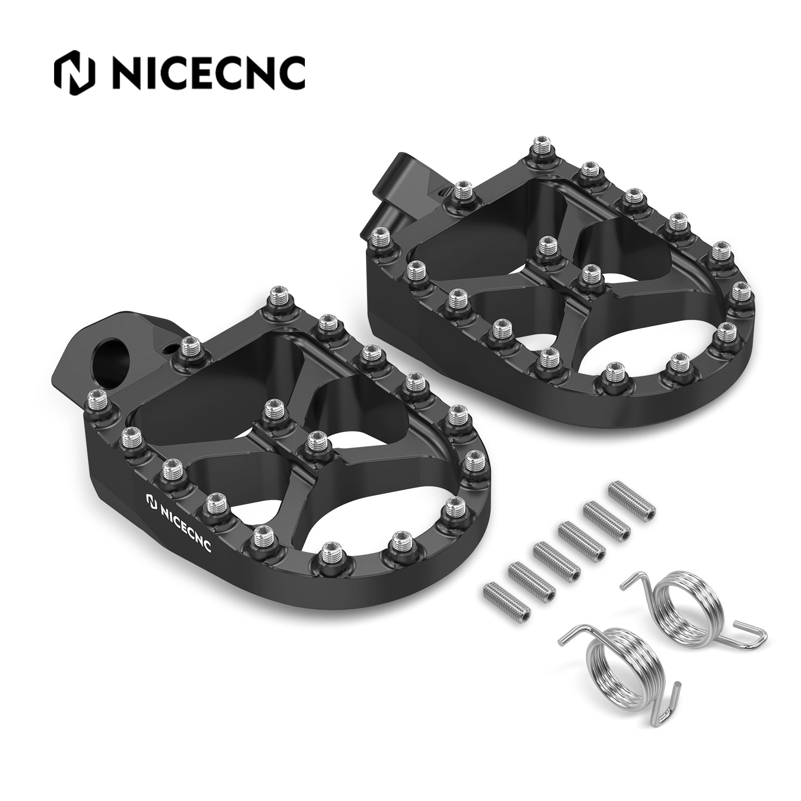 Enlarged Forged Wide Foot Pegs Footrest Pedals For Suzuki DR650 S / SE 1996-2025