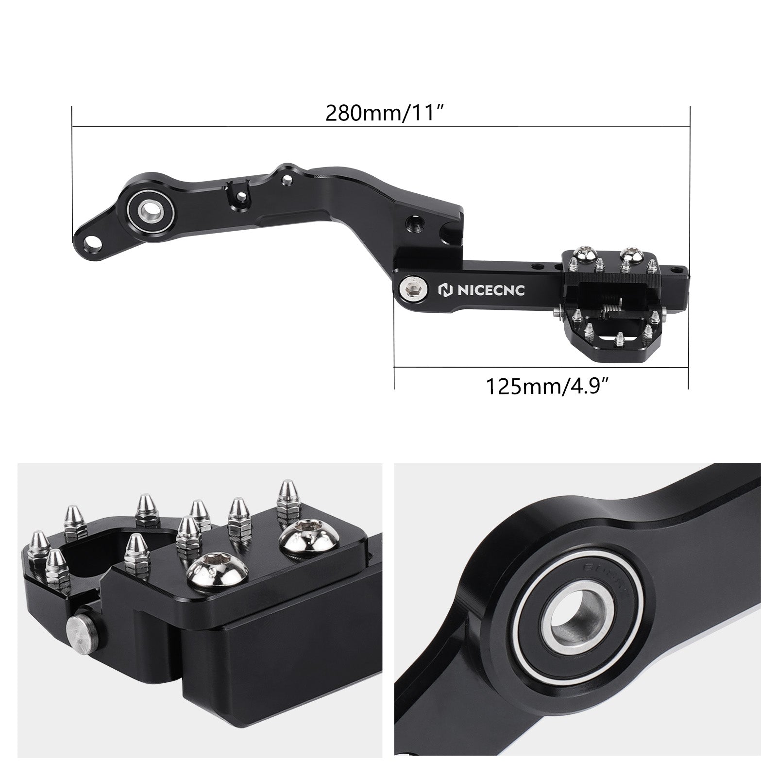 Adjustable Dual Control Rear Brake Pedal Lever For Suzuki DR650 S / SE 1996-2025