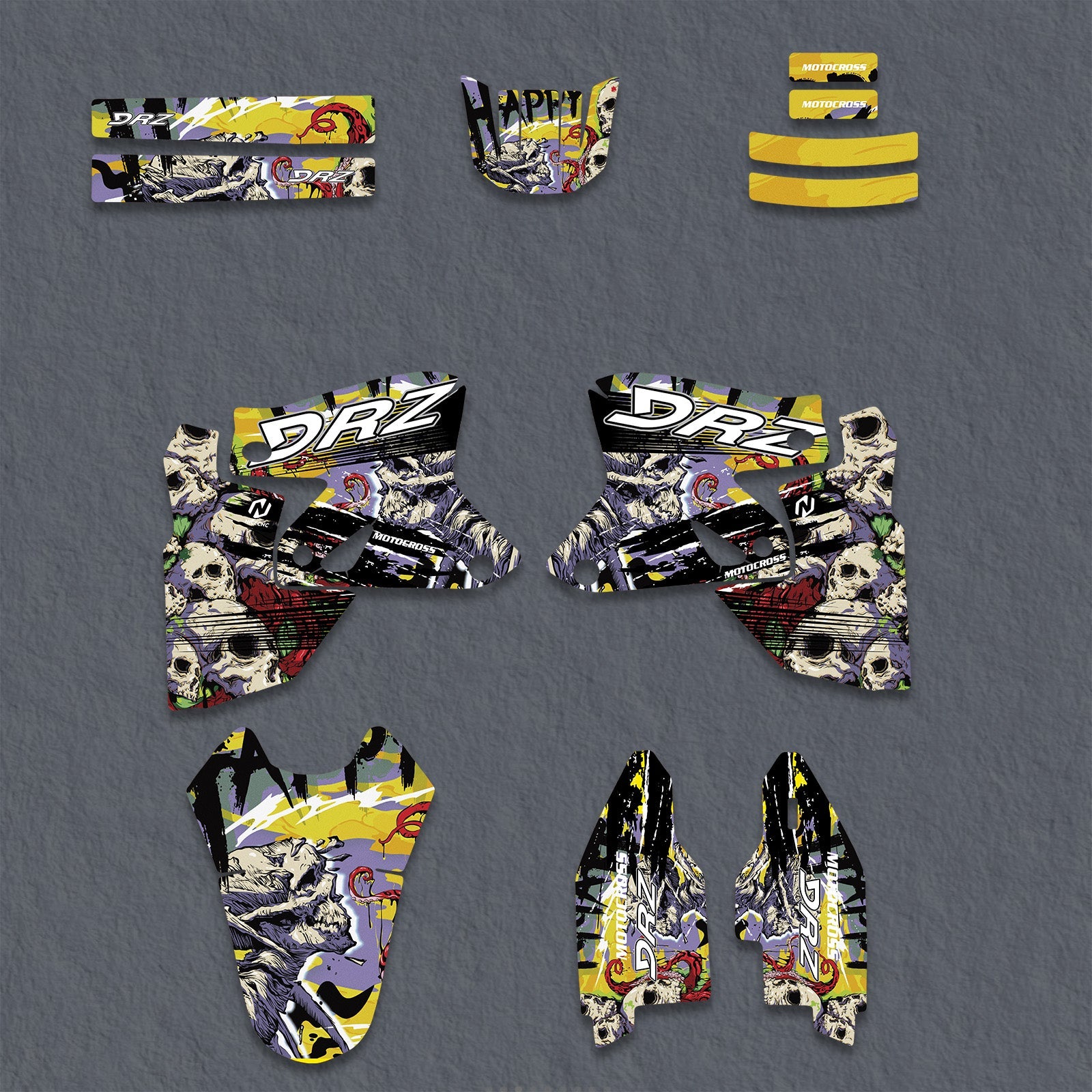 Motorcycle Full Graphics Decals Stickers Set For Suzuki DRZ400SM 2000-2020