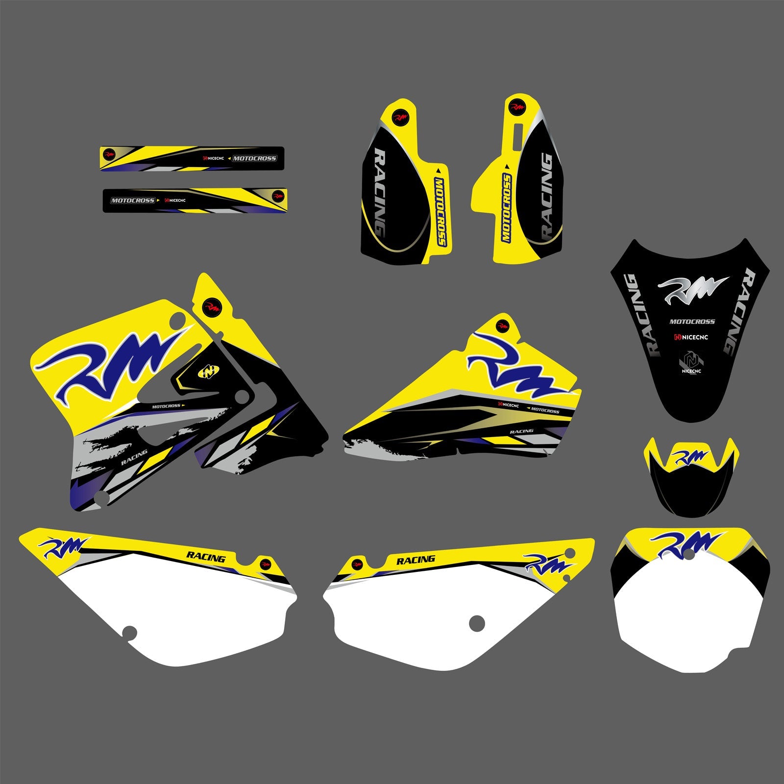 Motorcycle Team Decals Stickers Full Graphic Kit For SUZUKI	RM80/RM85 2005-2018