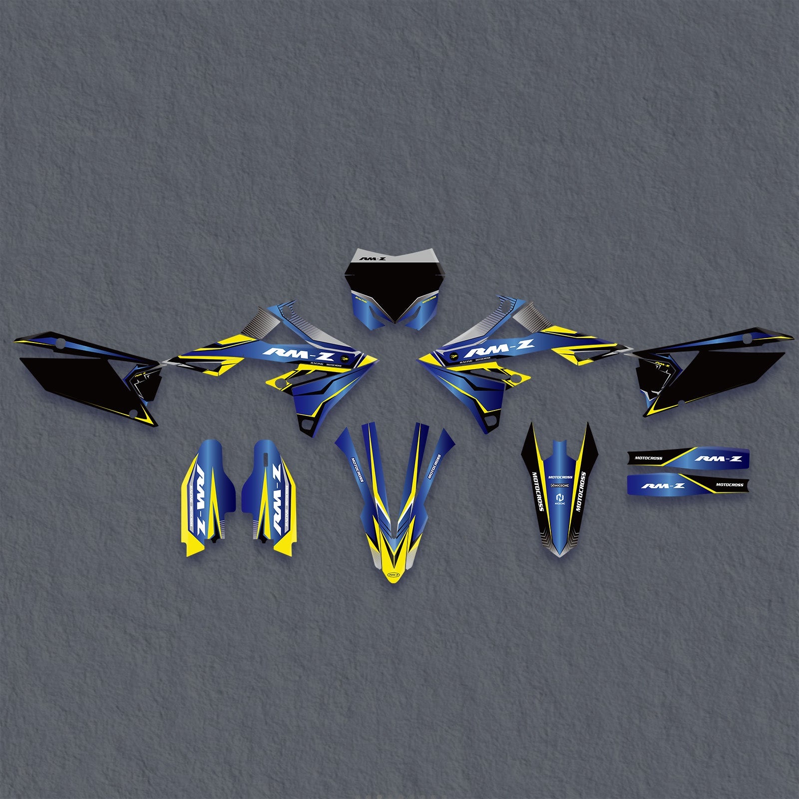 Full Graphics Decals Stickers Set For SUZUKI RMZ250 19-25 RMZ450 18-25