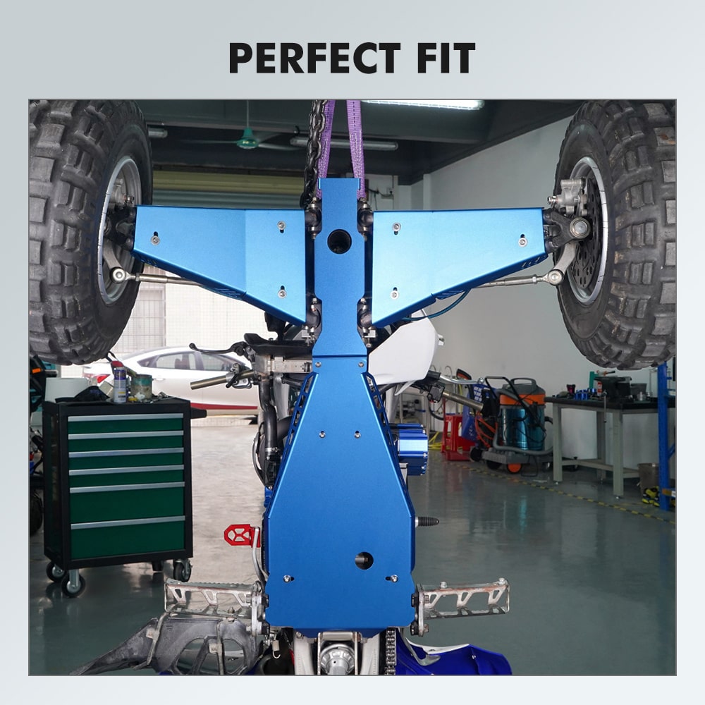 ATV Full Chassis Glide Swing Arm Skid Plate Guard For Yamaha YFZ450R 09-24