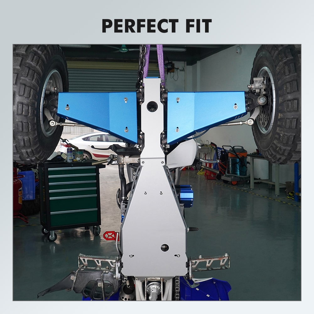 ATV Full Chassis Glide Swing Arm Skid Plate Guard For Yamaha YFZ450R 09-24