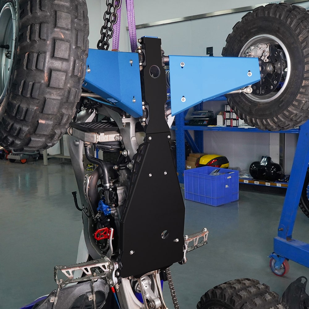 ATV Full Chassis Glide Swing Arm Skid Plate Guard For Yamaha YFZ450R 09-24