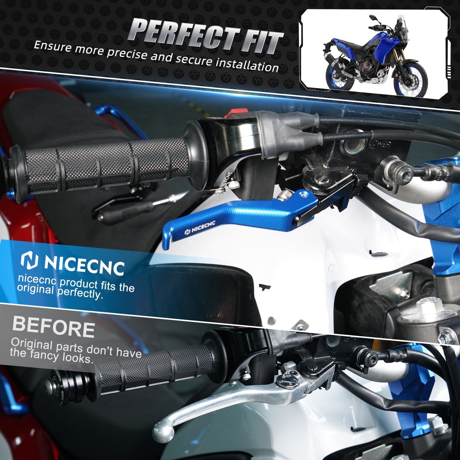 Shorty Brake Clutch Lever for Yamaha MT-07 2018-2020