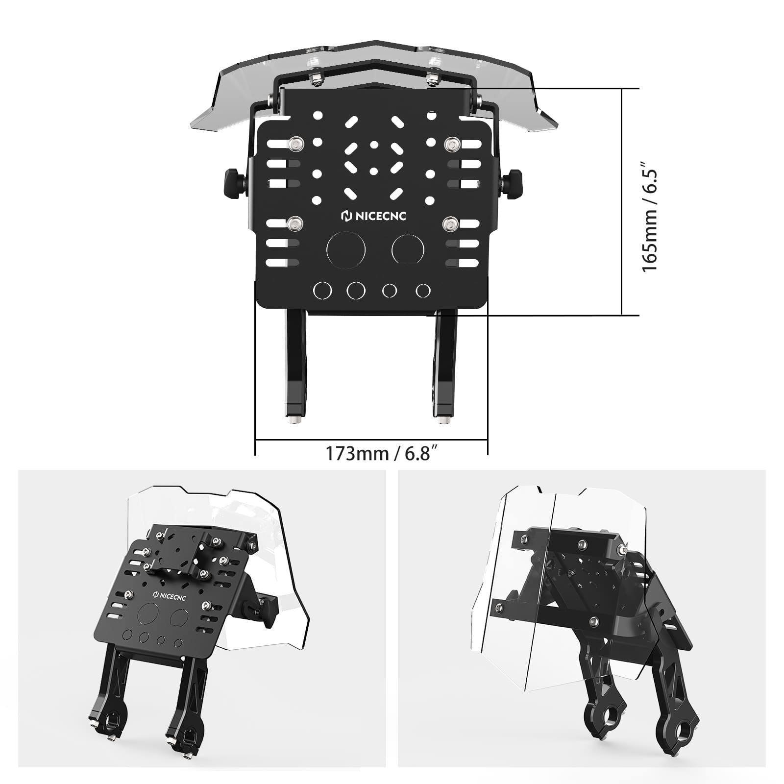 GPS Mount Bracket Mini Fairing Kit For Husqvarna 701 Enduro Supermoto 2016-2024