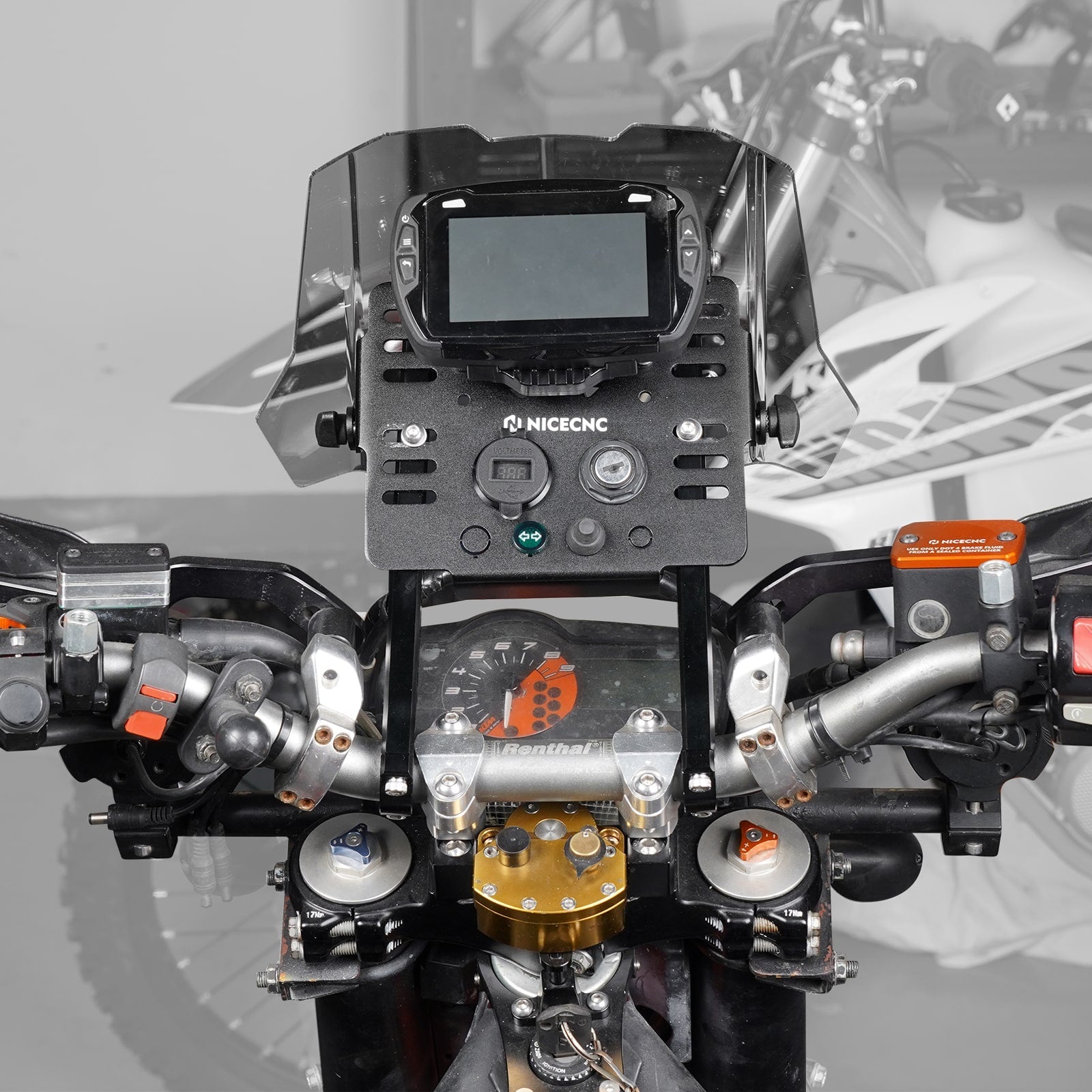 GPS Mount Mini Fairing Kit For Kawasaki KX 125 250 KXF250 KXF450