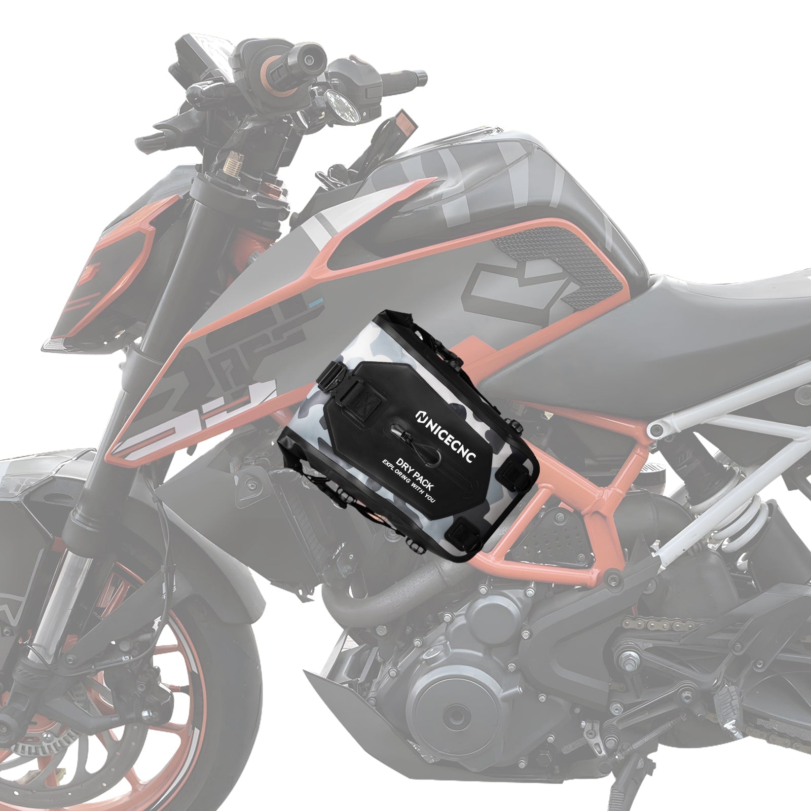 Universal Crash Bar Bag Motorcycle 7L Dry Luggage Bag(Only Ship to US)