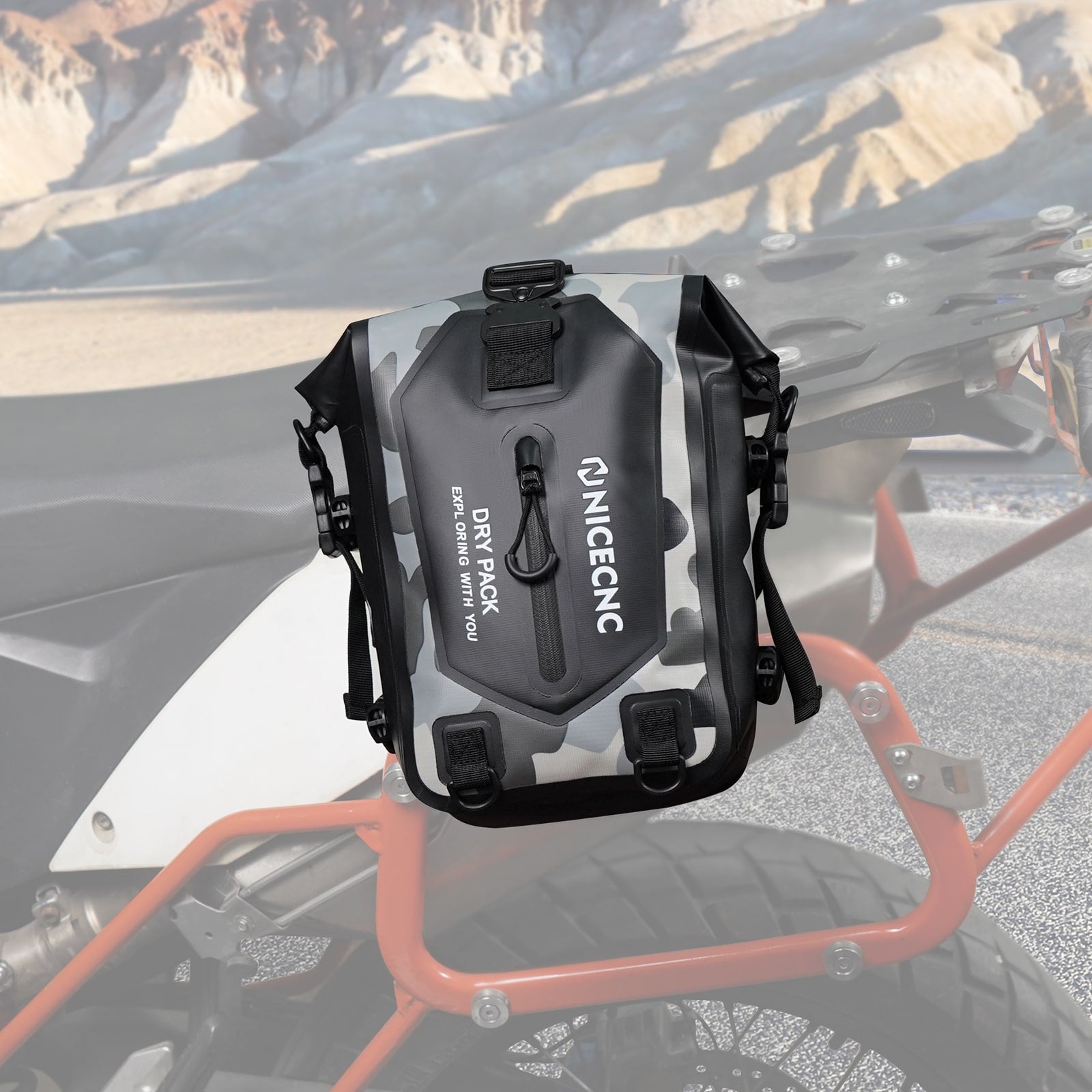 Universal Crash Bar Bag Motorcycle 7L Dry Luggage Bag(Only Ship to US)