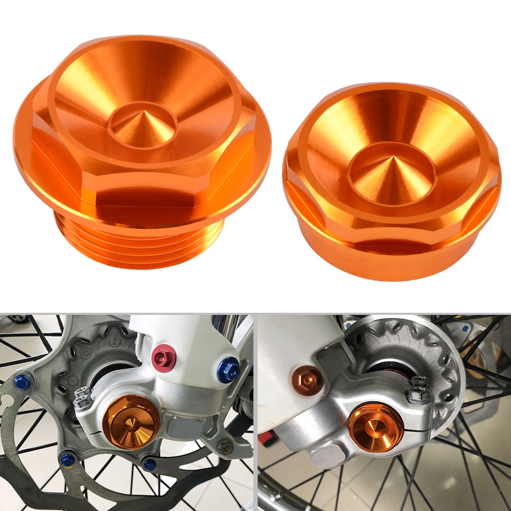 Front Wheel Spindle Axle Nuts Screws For KTM 350 500 EXCF 2003-2015
