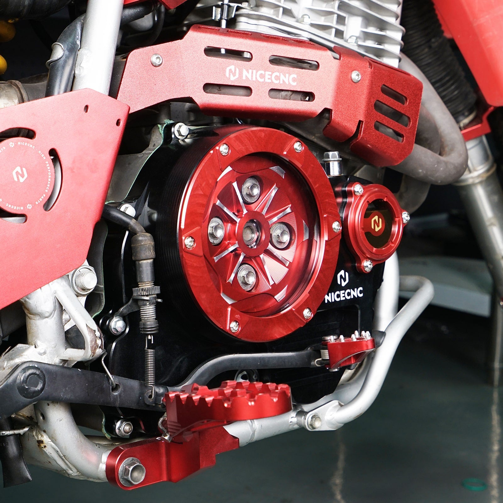 Transparent Right Engine Clutch Cover For Honda XR650L 1993-2025