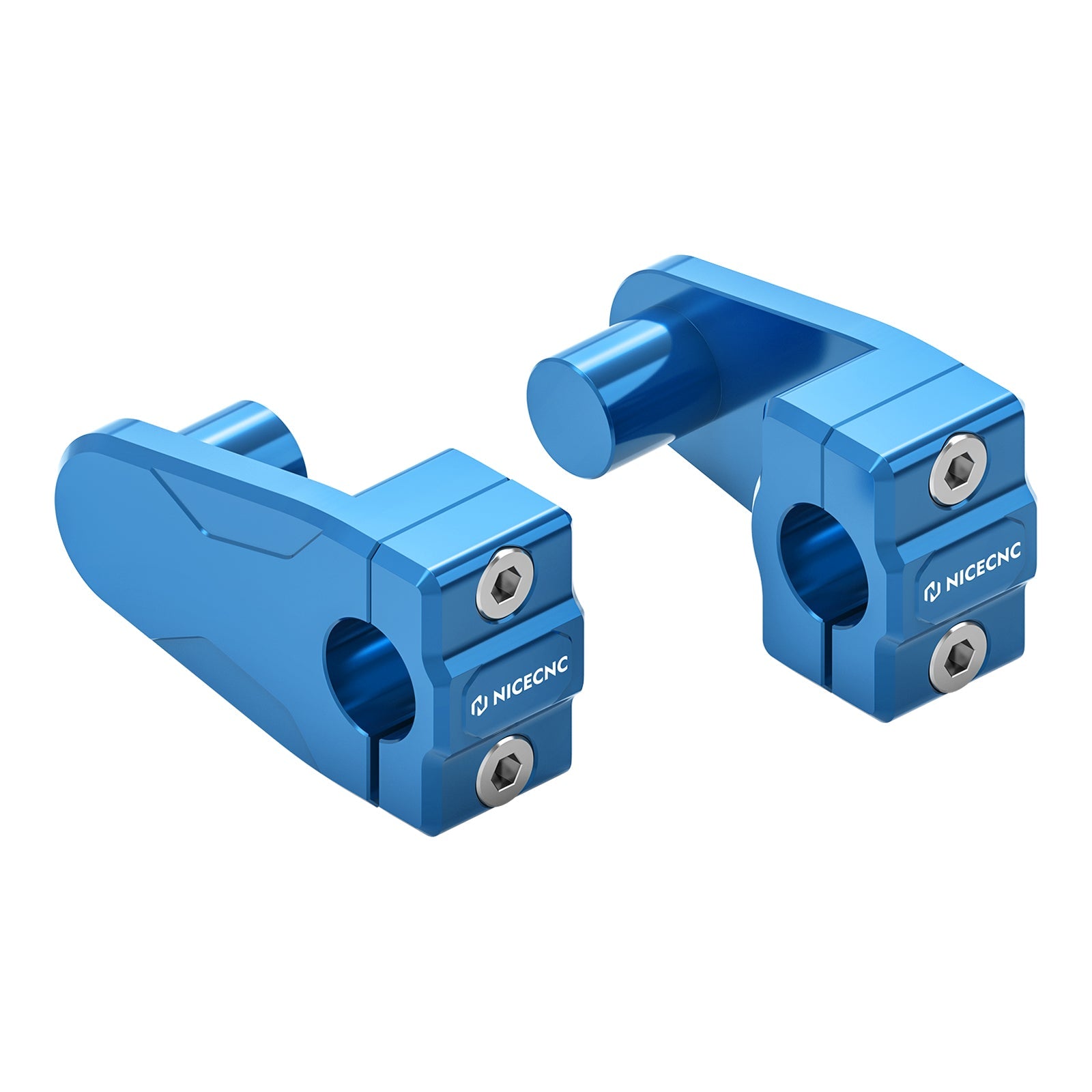 ATV 2" Pivoting Handlebar Risers Mount Clamps For Yamaha Raptor 700 R Blaster Banshee
