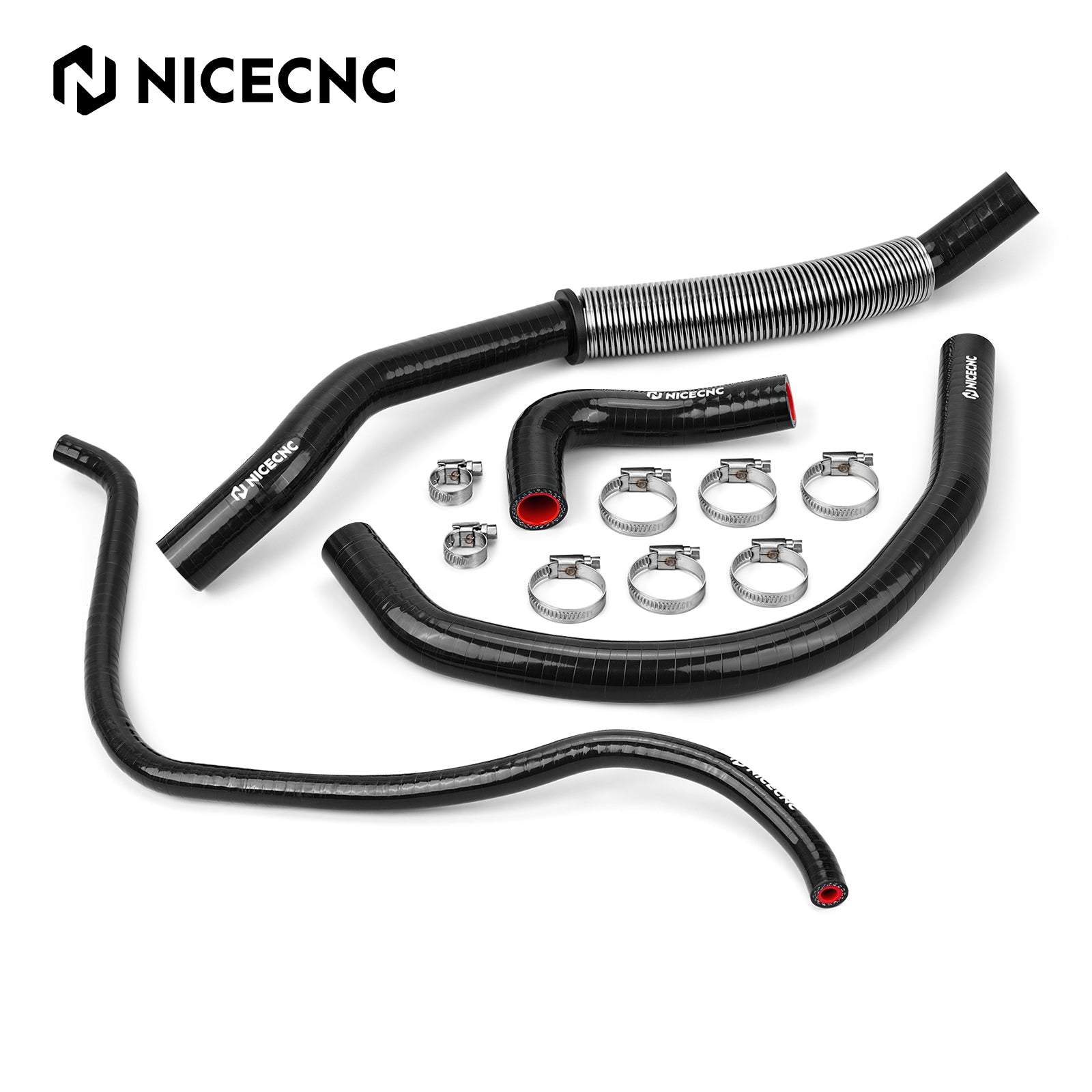 Silicone Radiator Hose Kit w/Heat Shield Adapters For Yamaha Banshee 350 1987-2006