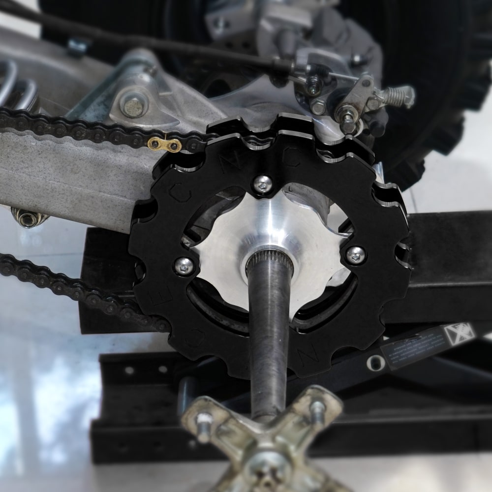 ATV Rear Dual Sprocket Guards Chain Protector For Yamaha Raptor 700 700R