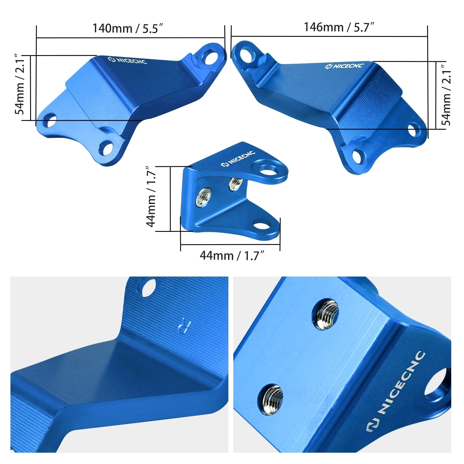 ATV Engine Stay Mounting Holder Brackets Kit For Yamaha Raptor 700 700R