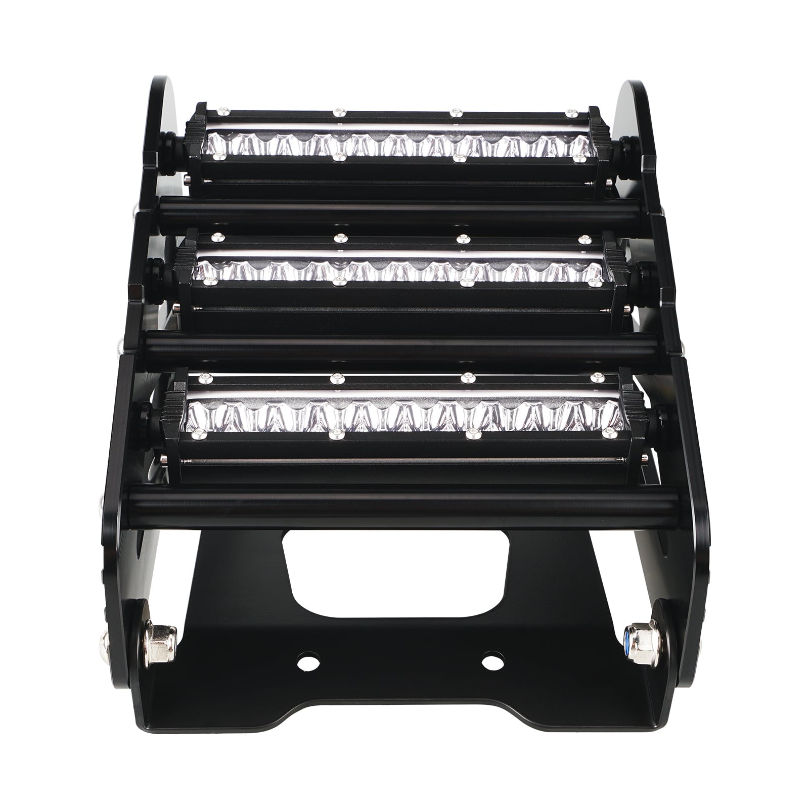 ATV Front Bumper w/LED Lights Bar Kit For Yamaha Raptor 700 700R 2013-2026
