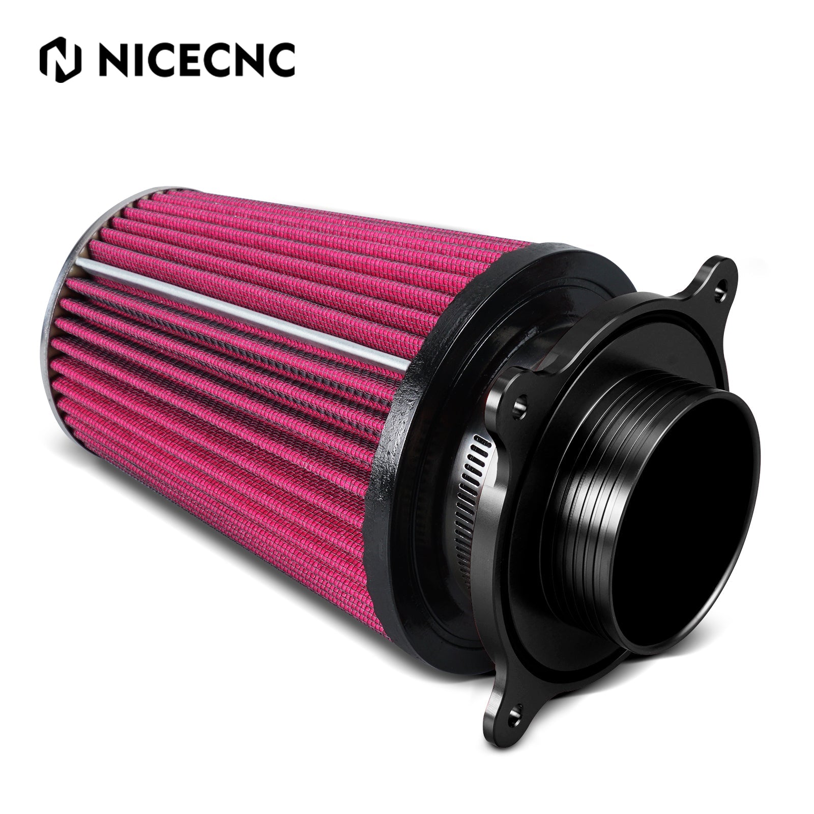 ATV High-Flow Air Filter Intake Cleaner w/Adaptor Kit For Yamaha Raptor 700 700R