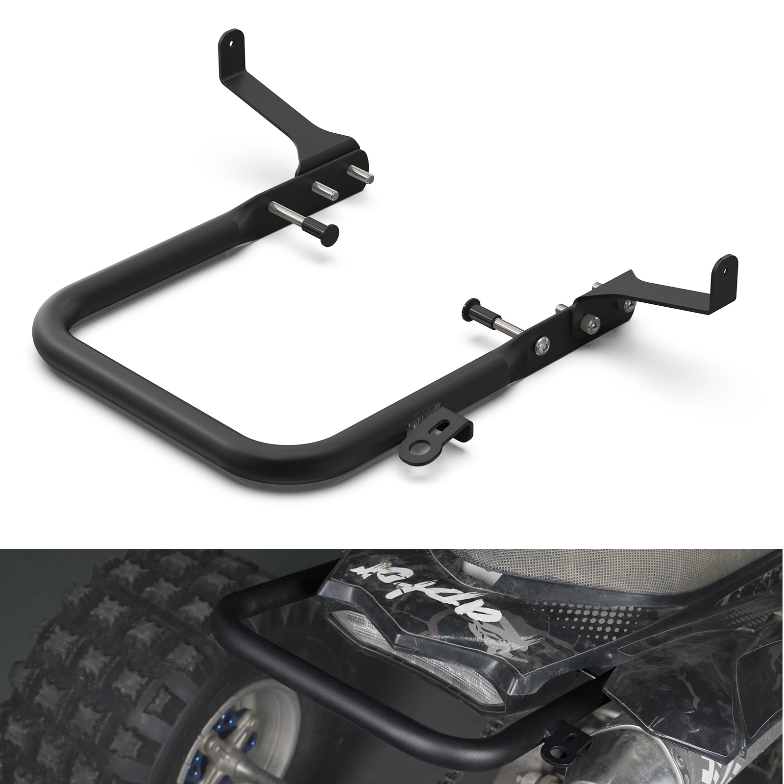 ATV Heavy-duty Rear Grab Bar Bumper Support For Yamaha Raptor 700 700R 06-26
