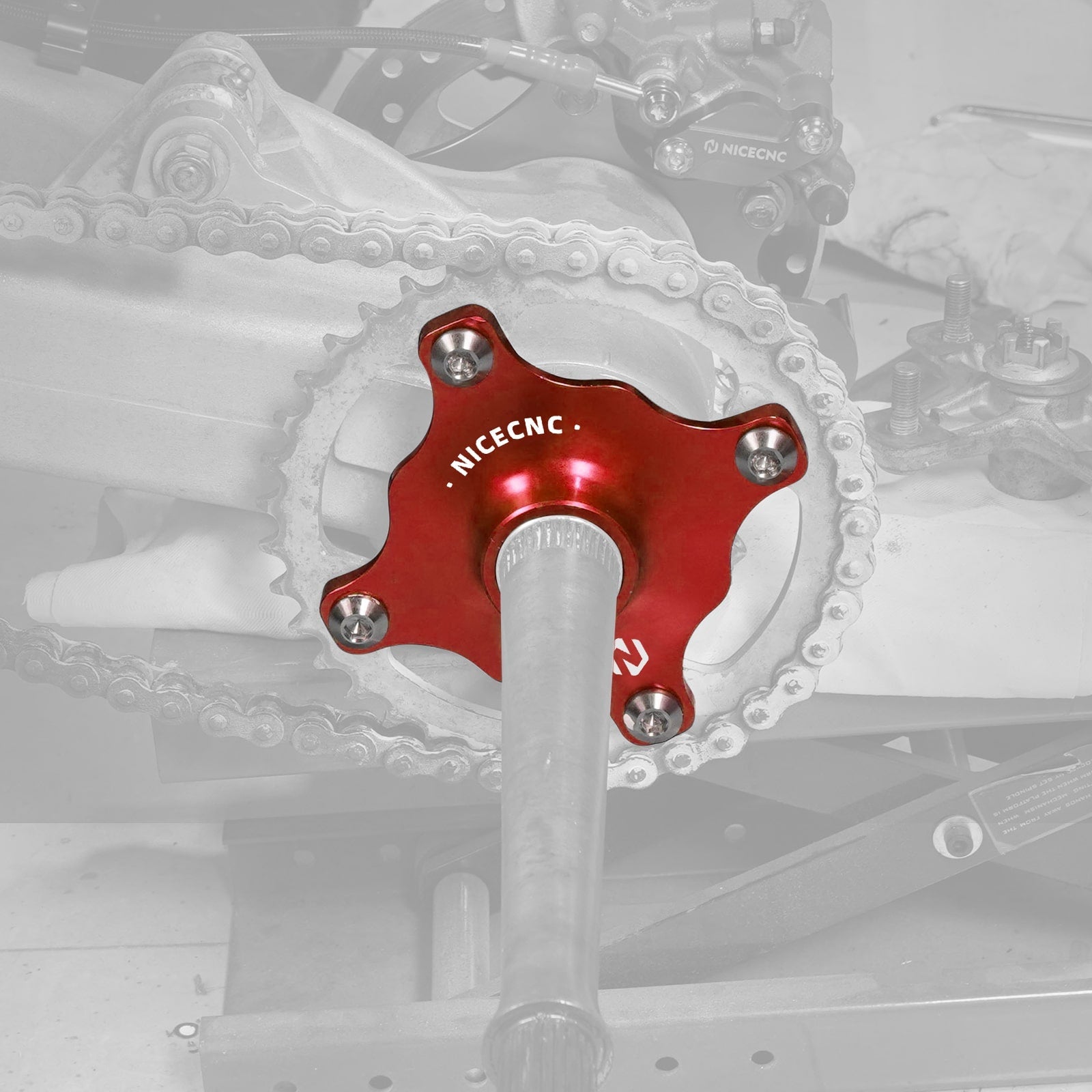 ATV Rear Wheel Axle Collar Sprocket Hub For Yamaha Raptor 700 700R