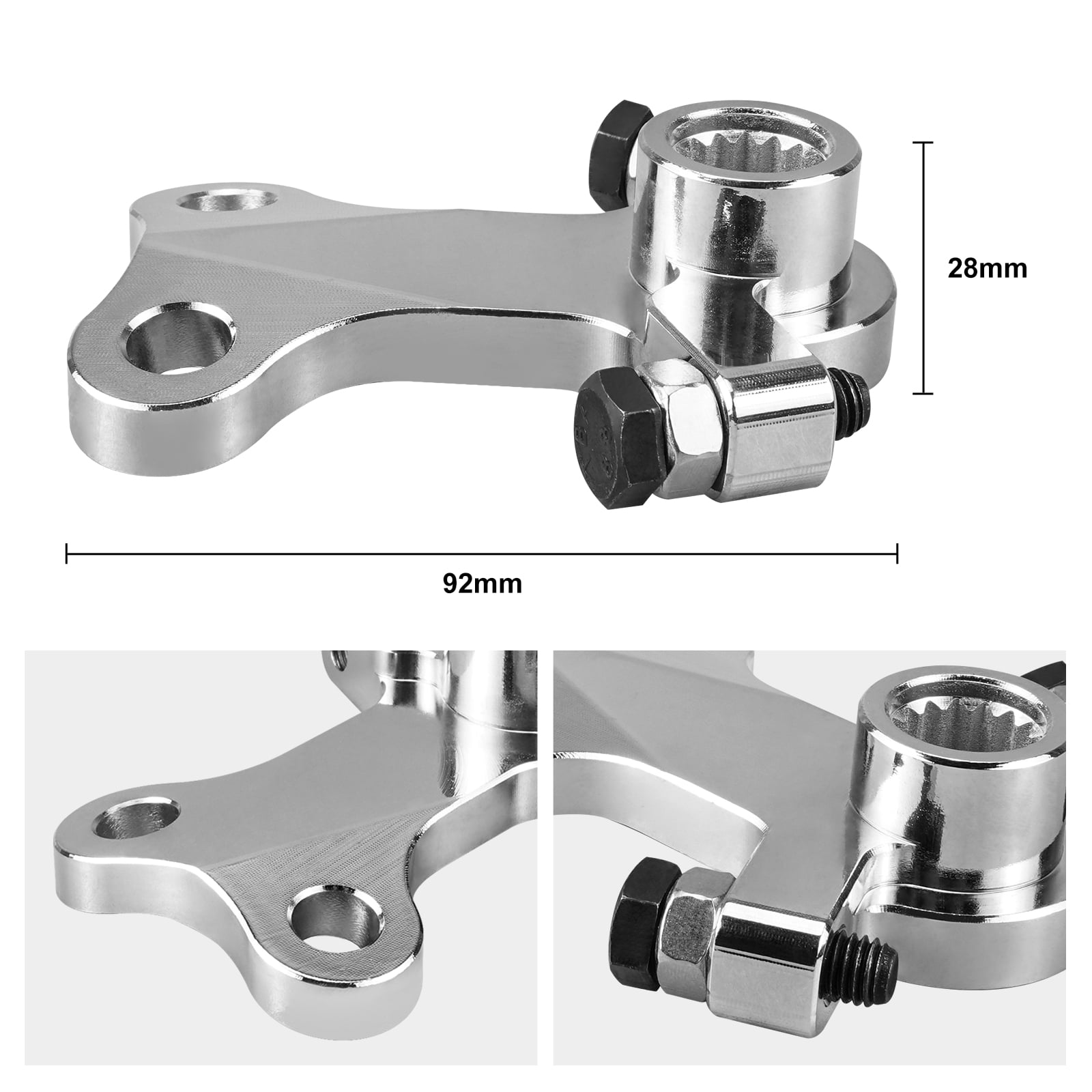 ATV Extended Steering Stem Pitman Arm For Yamaha Raptor 700 700R SE