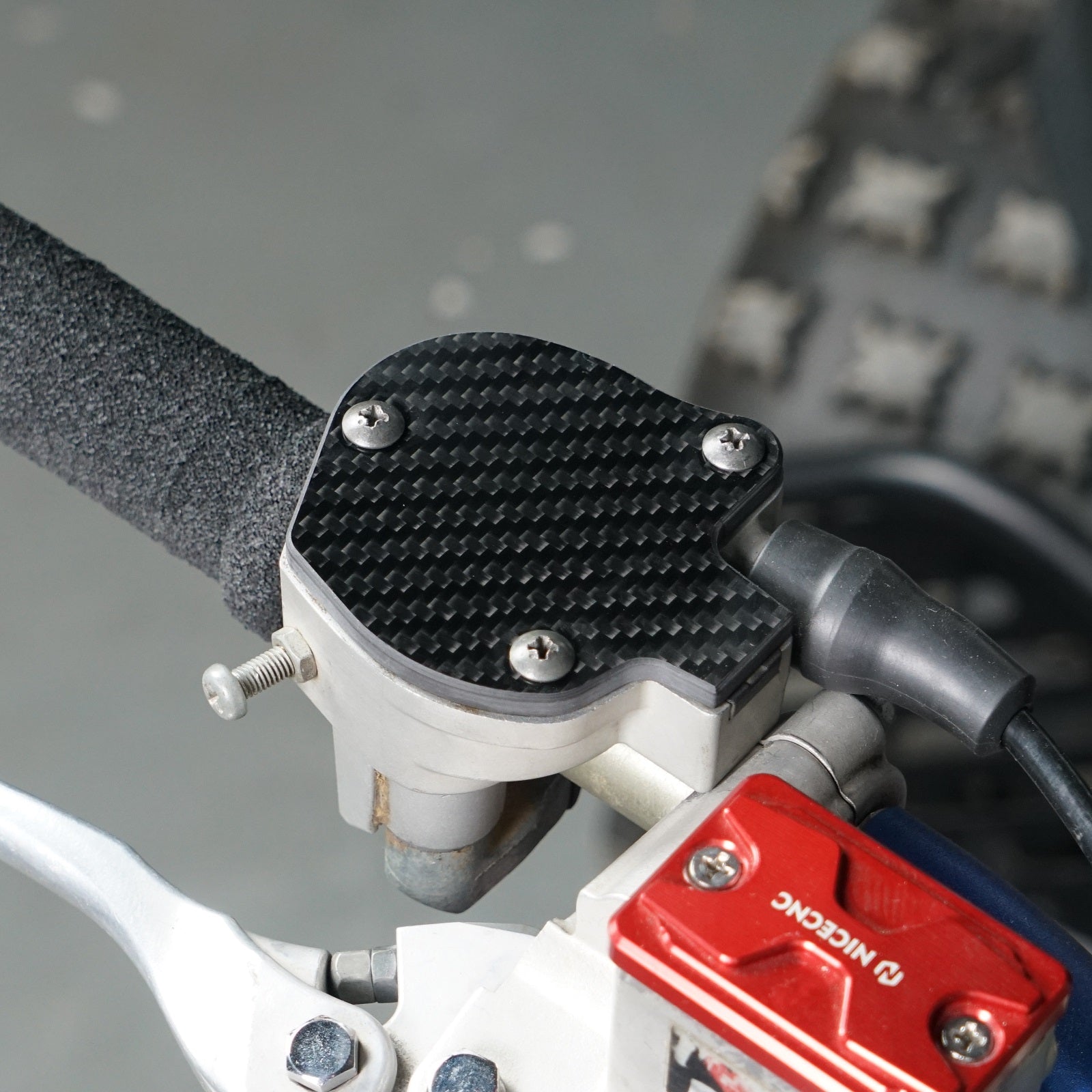 ATV Carbon Fiber Throttle Cover Gear Cap For Yamaha Raptor 700 R YFZ450R 2009-2026