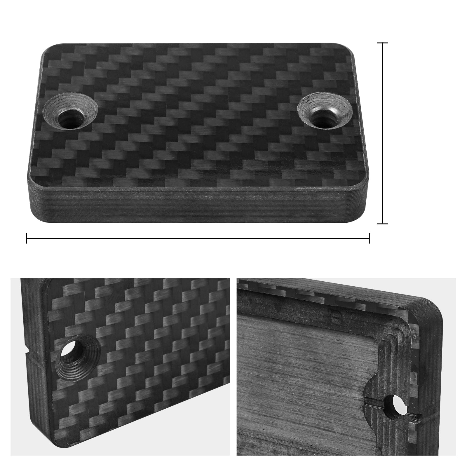 ATV Carbon Fiber Front Brake Reservoir Cover For Yamaha YFZ450R / SE 2012-2026