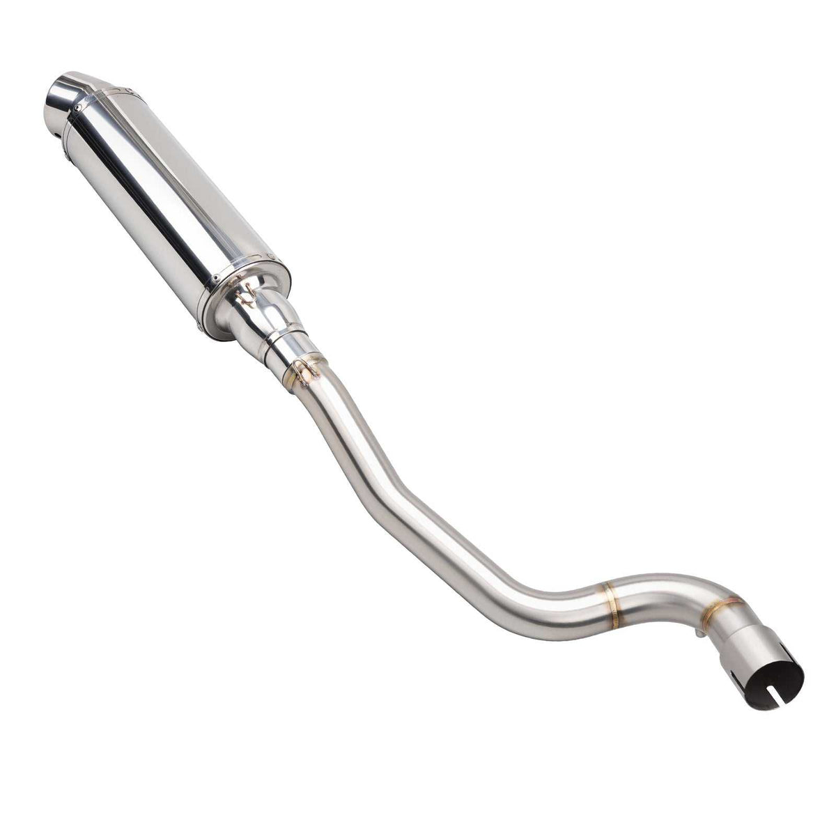 High-Exit Exhaust System Mid-Pipe + Muffler For Yamaha Tenere 700 2019-2024