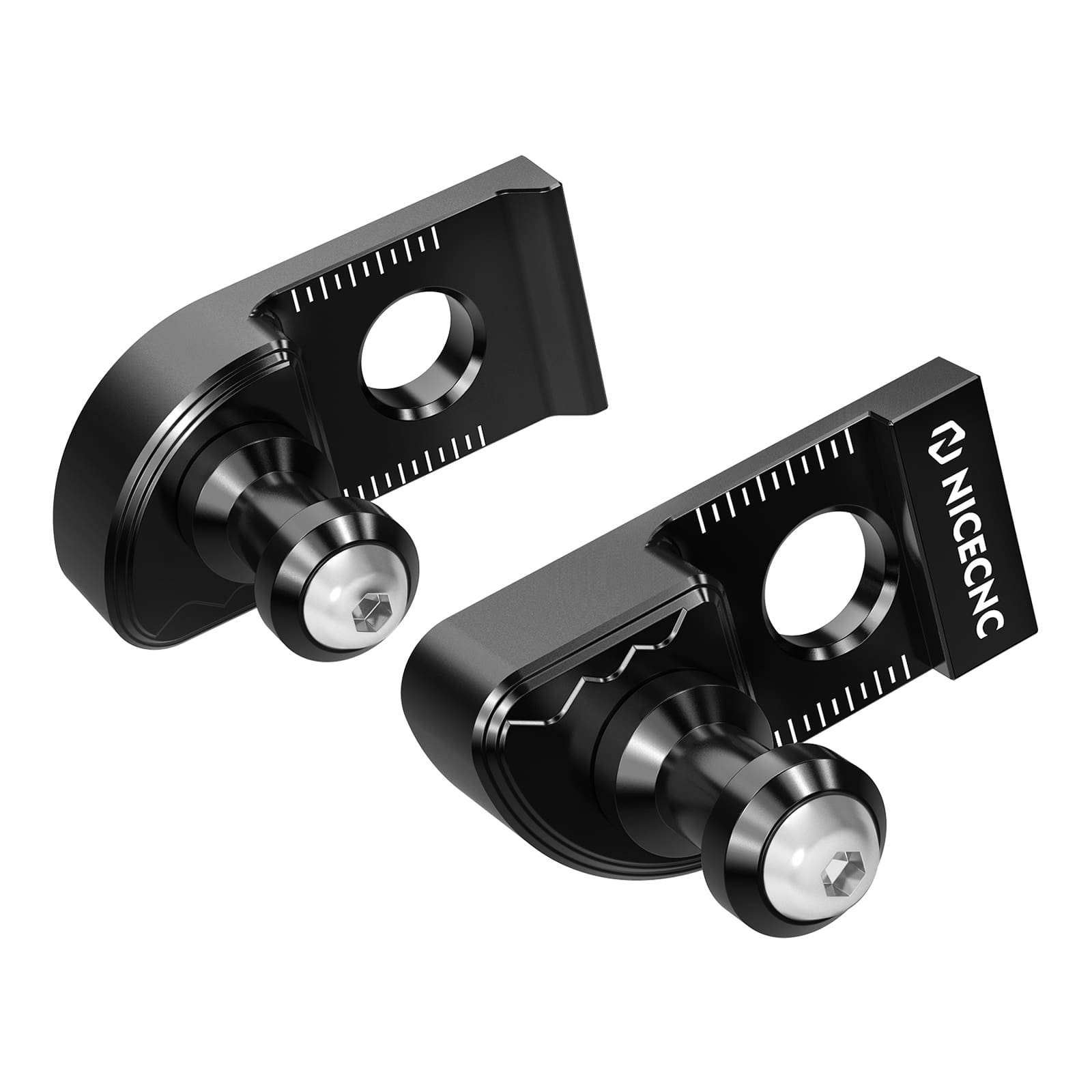 Chain Adjuster Blocks Swingarm Spools for Yamaha Tenere 700 2019-2024
