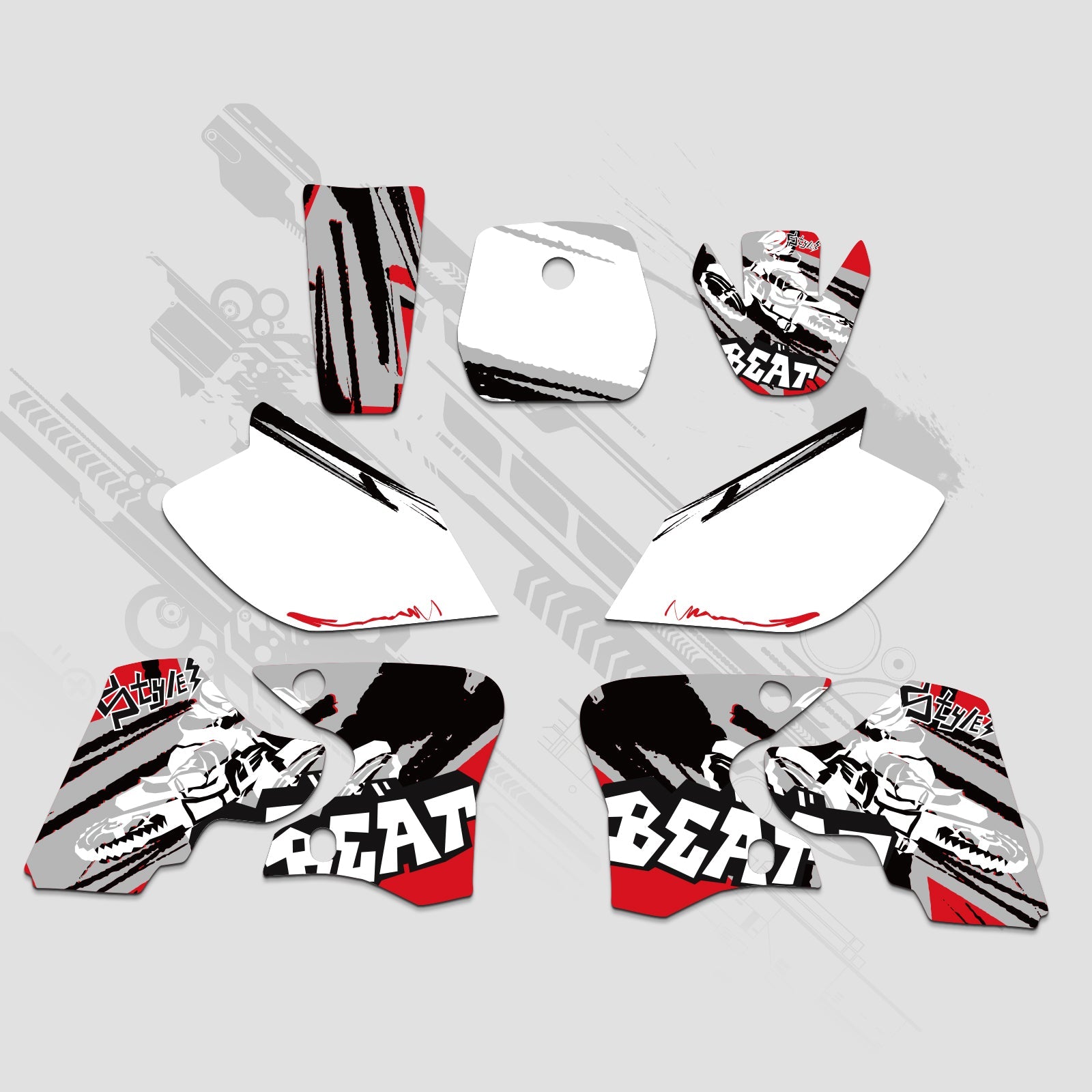Motorcycle Full Graphics Decals Stickers Kit For YAMAHA TTR90 2000-2007