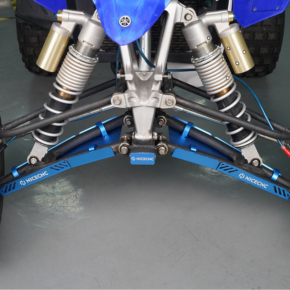 ATV Front A-Arm Skid Plate Guards Protector Kit For Yamaha YFZ450R 2009-2024