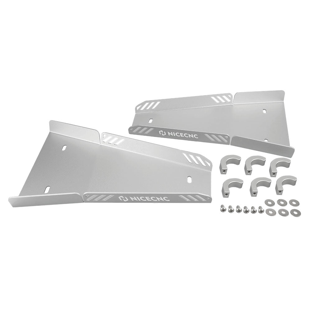 ATV Front A-Arm Skid Plate Guards Protector Kit For Yamaha YFZ450R 2009-2024