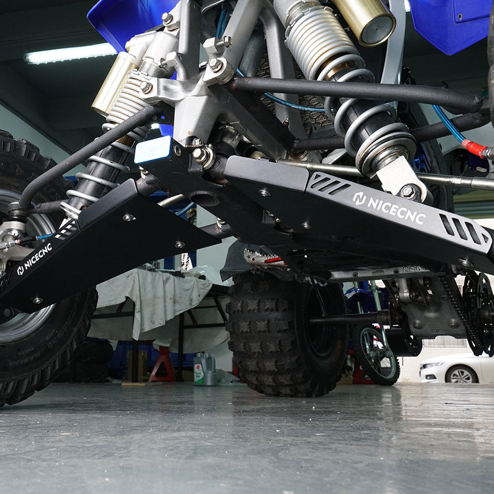 ATV Full Chassis Glide Swing Arm Skid Plate Guard For Yamaha YFZ450R 09-24