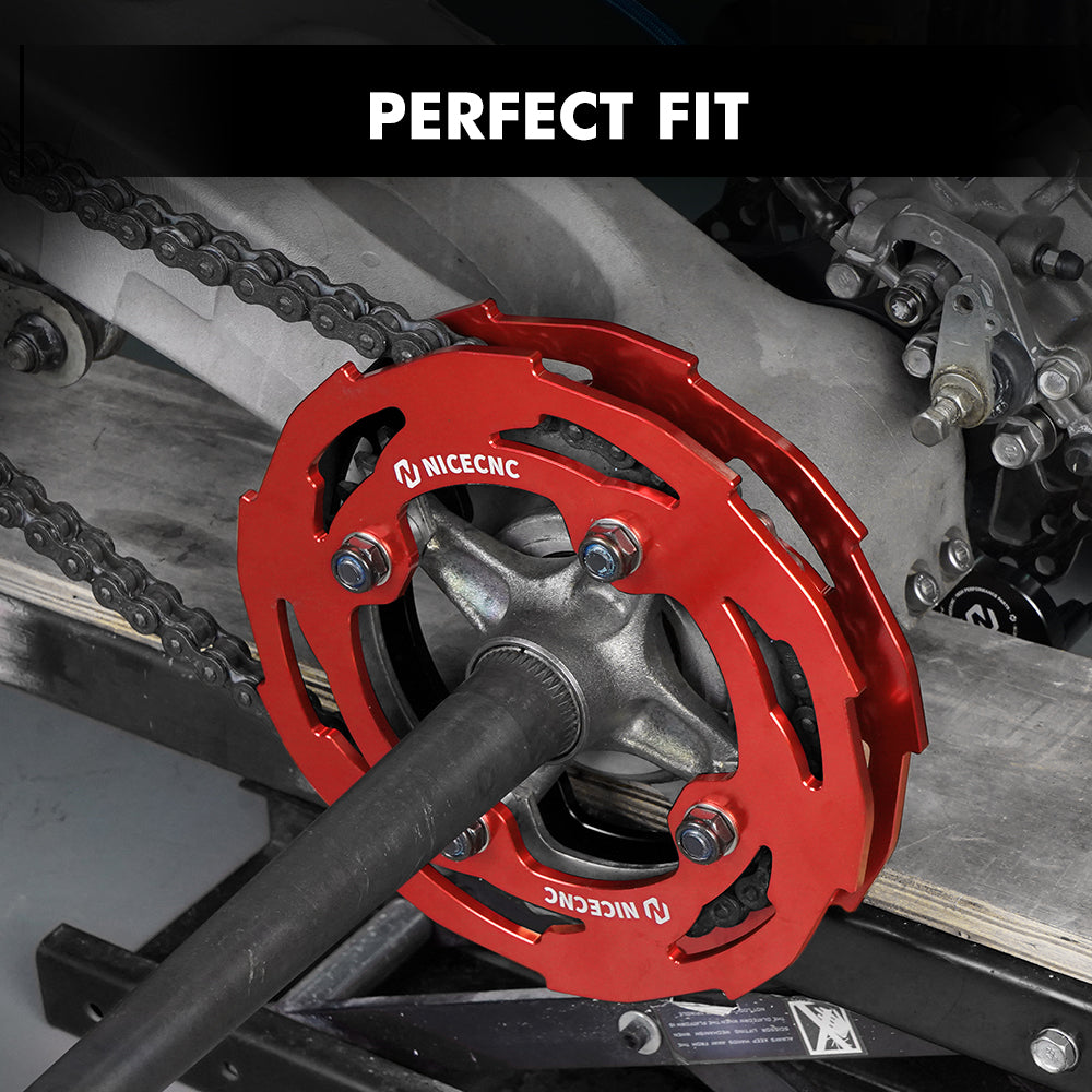 ATV Rear Wheel Dual Sprocket Covers Chain Guards For Yamaha YFZ450R