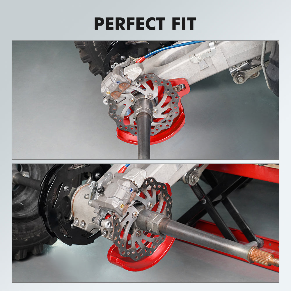 ATV Rear Brake Caliper Mount Bracket Disc Rotor Guard For Yamaha YFZ450R