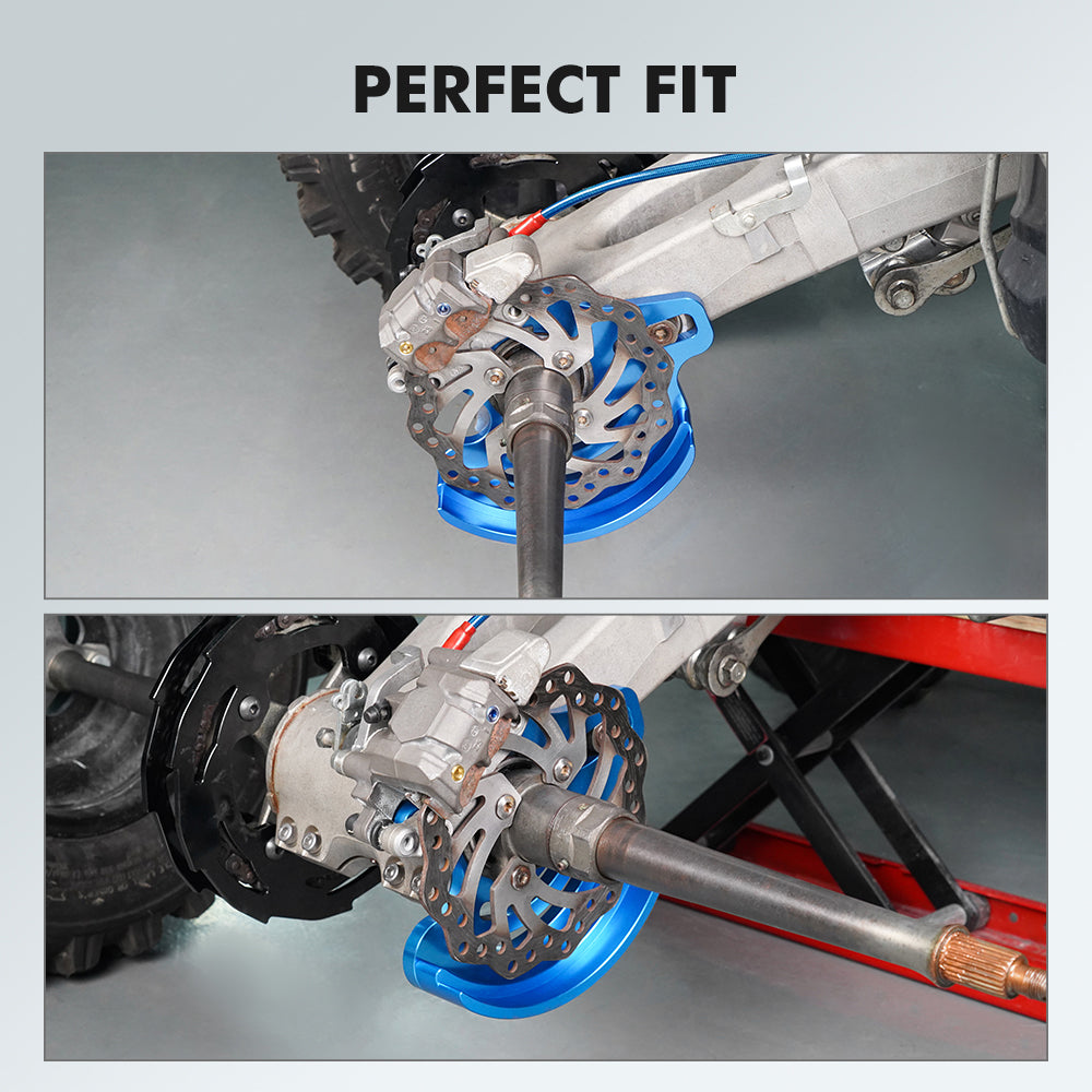 ATV Rear Brake Caliper Mount Bracket Disc Rotor Guard For Yamaha YFZ450R