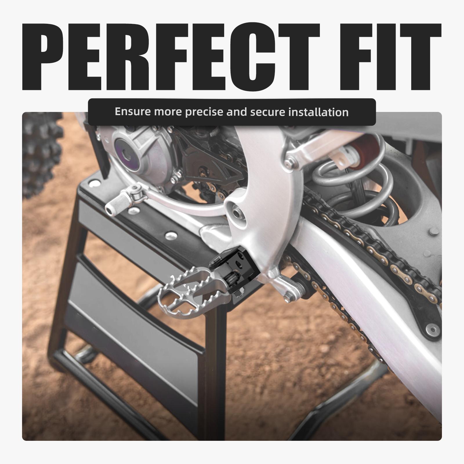 Foot Peg Offset 5mm Lowering Mount Brackets For Yamaha YZ250F 24-26 YZ450F 23-26